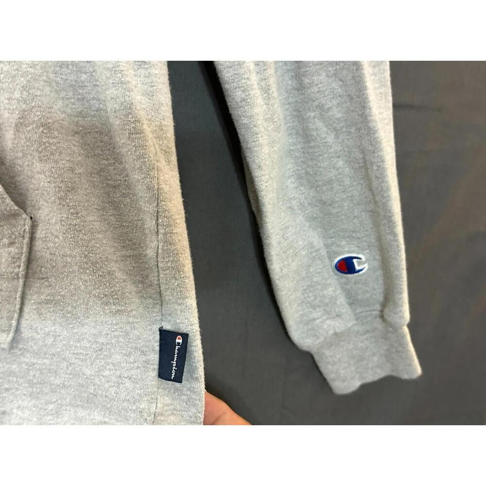 Champion Reverse Weave Style Gray Script Logo Hoo… - image 8